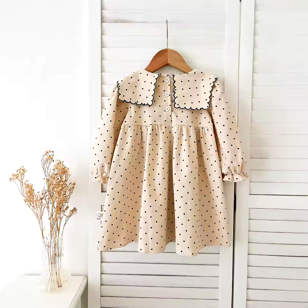 Prickig Klänning för Flickor