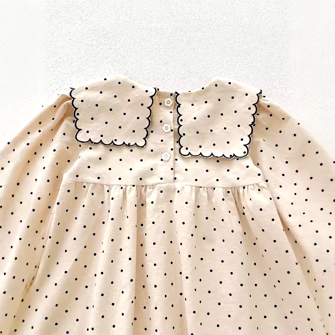 Prickig Klänning för Flickor