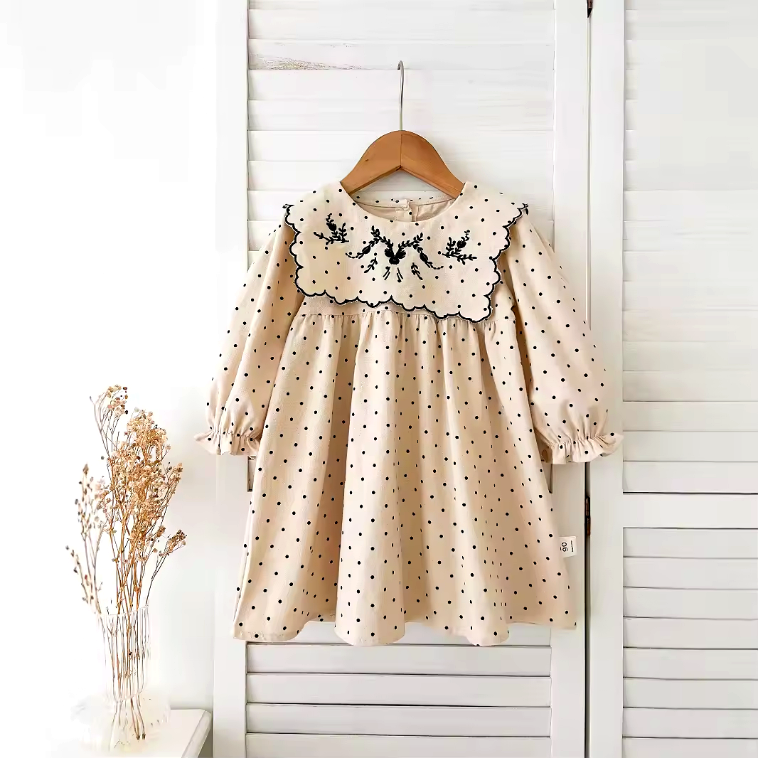 Prickig Klänning för Flickor