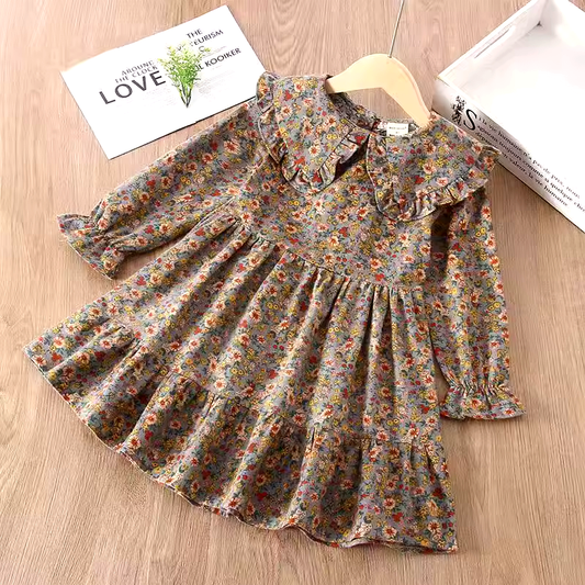 Blommig Klänning för Flickor