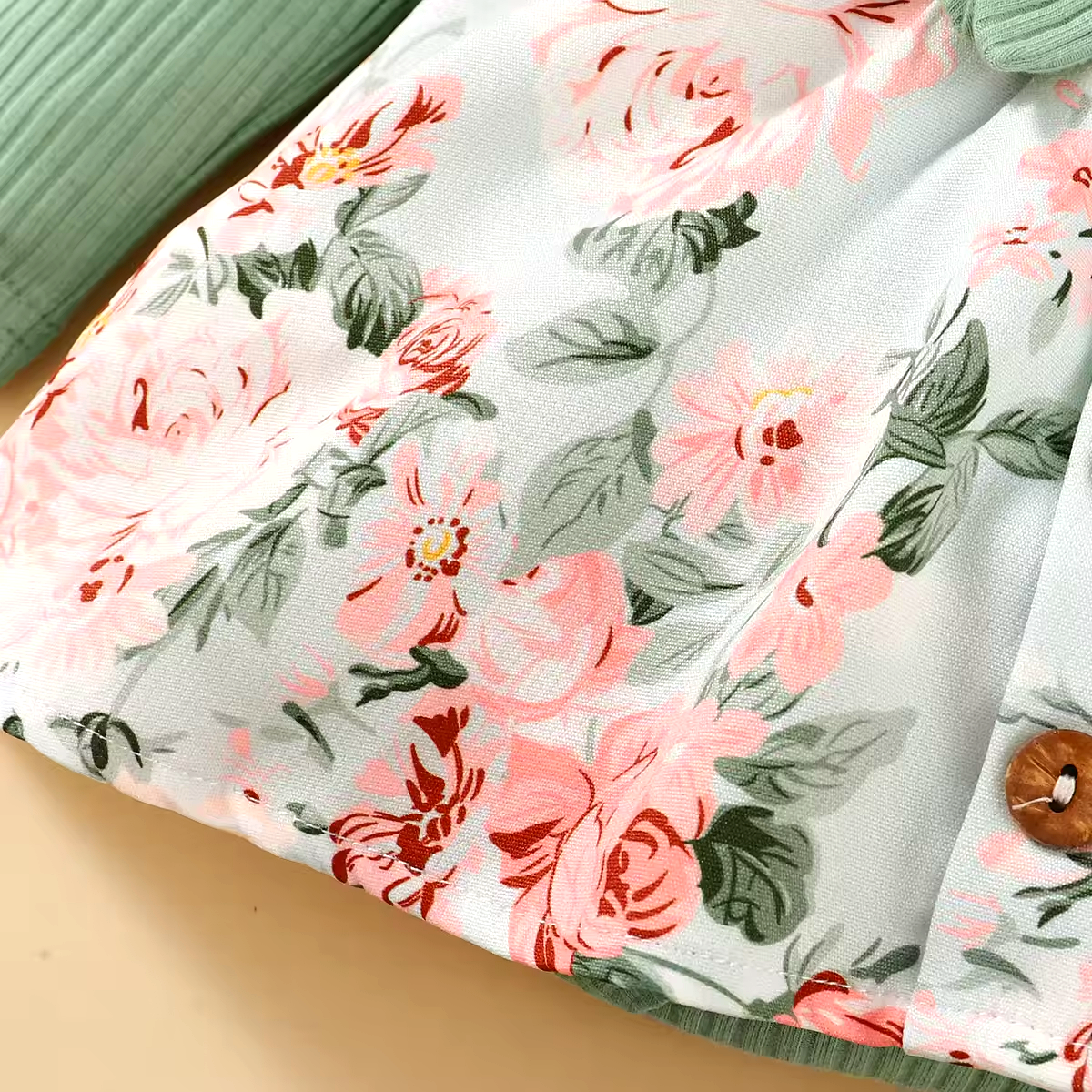 Babyklänning med Hängsel & Hårband