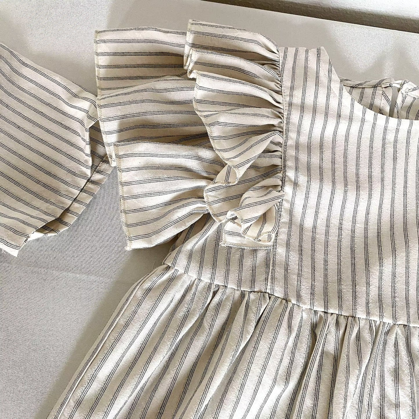 Randigt Sommarset för Flicka – Kortärmad Skjorta & Shorts