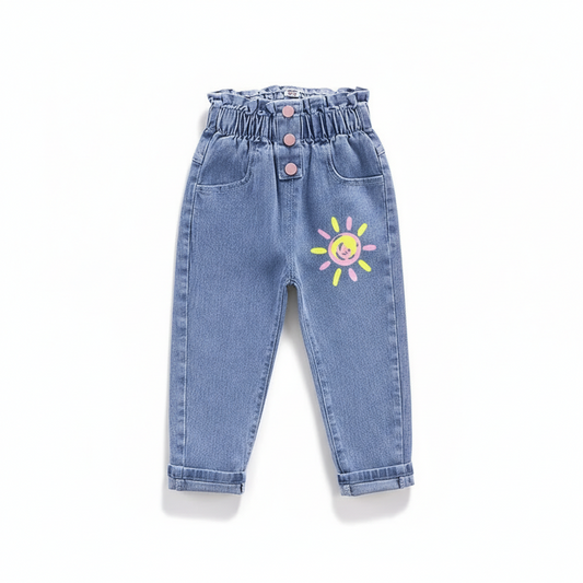 Alva Barnjeans ljus denim