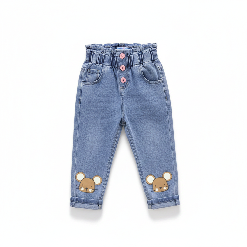 Alva Barnjeans ljus denim