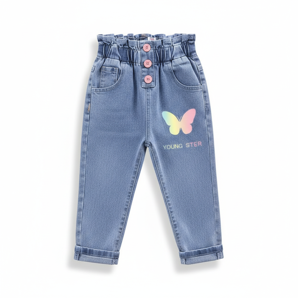 Alva Barnjeans ljus denim