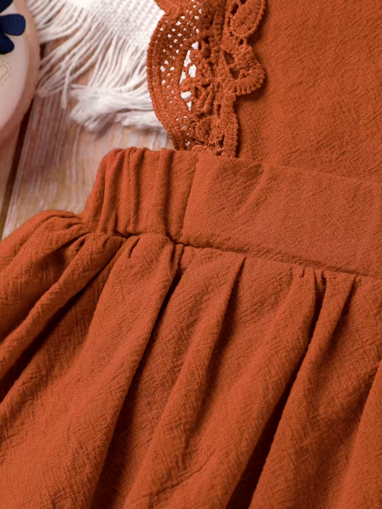 Babyklänning med Spets & Hårband – Bodyklänning för Flickor