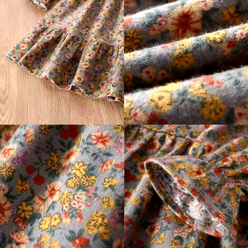 Blommig Klänning för Flickor