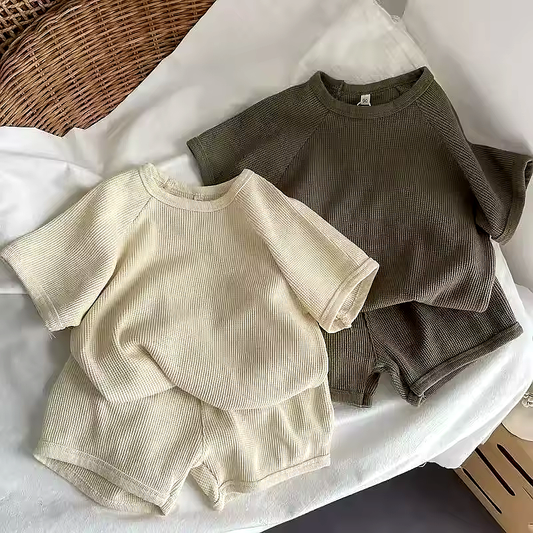 2-delat Stickat Set för Barn