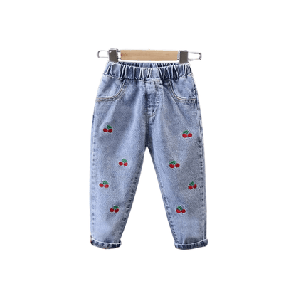 Söta Jeans med Motiv