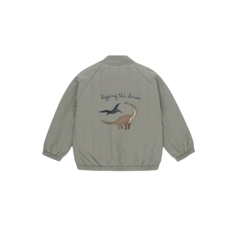 Quiltad Barnjacka med Broderi